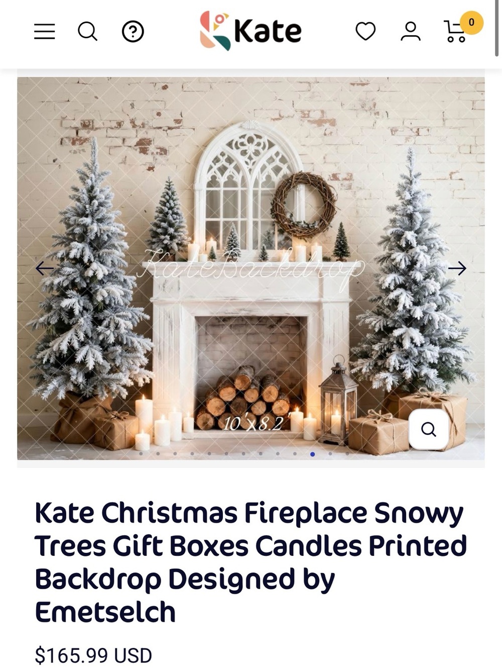 Kate Christmas backdrop